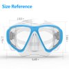 COPOZZ Scuba Mask, No Fogging Snorkeling Scuba Dive Glasses, Great Seal Free Diving Tempered Glass Mask Goggles (Blue)