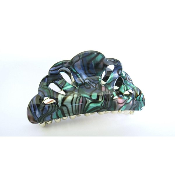 Generic Abalone sea shell effect hair claw clamp clip fine thin hair (Size: 3), 1 Count (Pack of 1)