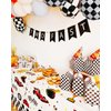 GGDE 4 Pcs Racing Car Plastic Table Cover Boys Birthday Car Theme Party Decor Supplies