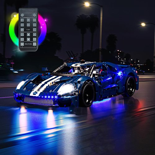 BRICKSHINING LED Lighting Compatible with Lego 2022 Ford GT 42154, Light Kit Compatible with Lego 42154, Giving Light to Model, NOT Included The Model Set(RC Model)