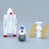 ONEST 14 Pieces Miniature Astronaut and Rocket Figurines Mini Spaceman Playset Resin Astronaut Decoration for Cake Toppers Home Decoration Office Desktop