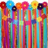 16 Pcs Mexican Paper Flowers Mexican Party Decorations Streamer Backdrop and Papel Picado Banner Mexico Fiesta Party Decorations Supplies Set for Cinco De Mayo Party Wedding Birthday (Elegant Style)