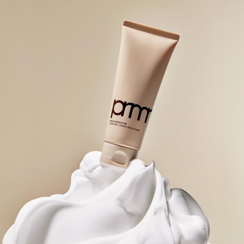 PRIMERA (PRMR Organience Amino Rich Foaming Facial Cleanser (5.07fl oz /150ml), Face Wash for Sensitive Skin, Skin Barrier Strengthening, Clinically Tested