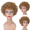 Quantum Love Short Curly Human Hair Wigs for Black Women 6 Inches Afro Kinky Curly Brazilian Virgin Human Hair Short Pixie Cut Brown Wigs