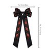 Halloween Hair Bow Clips for Women Halloween BOO Hair Clips Gothic Hair Bows Ribbon Halloween Party Costume Hair Accessories Halloween Party Favors