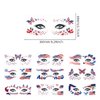 Fourth of July Face Temporary Tattoo,10 Sheets USA Patriotic Tattoos Stickers Red White and Blue Flag Eye Makeup Waterproof Independence Day Temporary for USA Party Favors Decoretions Accessories