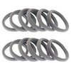 50 Pcs Thick Hair Ties Seamless Hair Bands Ponytail Holder Soft No Break Hair Bands for Women (Gray)
