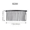 Lawie 20 Pack Bulk 20 Teeth Black Metal Side Hair Combs Wire Twist Hair Clips Wedding Bridal Veil Combs Decorative Headpiece French Twist Updo Bun Accessories