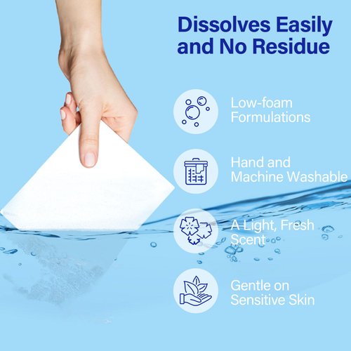 Gileooparl Eco-friendly Laundry Detergent Sheets, 120 Loads, Nontoxic, Nonirritating, Hypoallergenic Eco-strips for Sensitive Skin, Fresh Linen Scent, Space Saving, Lightweight, Easy to Use and Carry