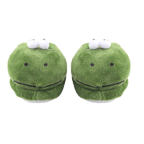 AugFrog 1 Pair Doll Shoes Suitable for 18 Inch Dolls, Cute Fashion Doll Accessories, Doll Slippers with Cartoon Animal Appearance Design, Birthday Gift for Children - Green Frog