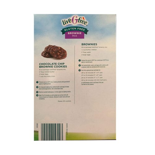 Live G Free Certified Gluten Free Cake and Baking Mix (Brownie Mix, 2 Pack)