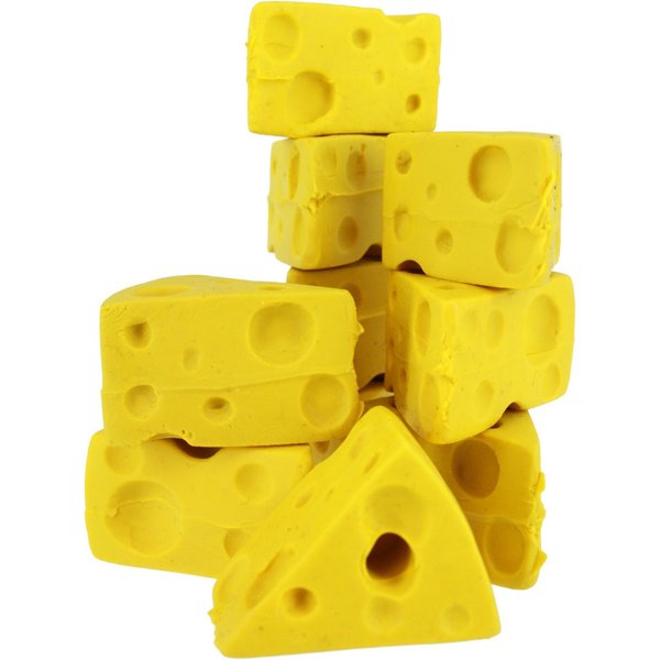 Cheese Wedge Pencil Erasers-10 Pack