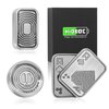 HIDEDC Metal Fidget Toys Gift Pack, Fidget Slider Haptic Coin EDC Fidget Toy for Adults, Home Office Executive Desk Toys Gift for Him, Perfect for ADHD/ADD/Autism (Silver)