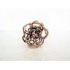 Generic Small mini rose gold copper metal flower rose hair claw clip