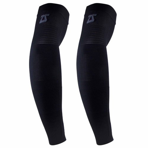 Zensah Ultra Compression Arm Sleeves (Pair) for Men and Women High Performance (Black, Medium)