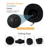Waterproof Sun UPF 50+ Bucket Hat UV Protection Packable Brimmed Boonie for Women Men Summer Lightweight Hiking Outdoor Cap Black
