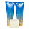 Bath & Body Works Aromatherapy Sea Soul Refreshing ~ Jasmine + Eucalyptus ~ 2 Pack Body Creams with a Natural Oats Bar Soap - Full Size