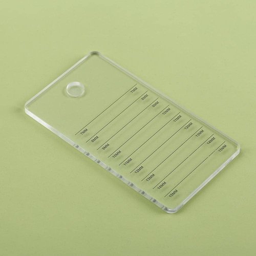Acrylic Eyelash Extension Pallet, Grafting False Eyelash Organizer Extension Pad Lash Tray Adhesive Glue Palette Individual Holder (Transparent A)