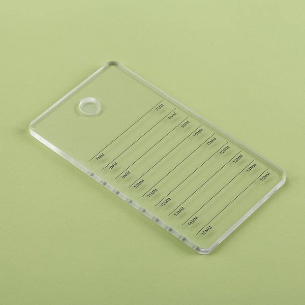 Acrylic Eyelash Extension Pallet, Grafting False Eyelash Organizer Extension Pad Lash Tray Adhesive Glue Palette Individual Holder (Transparent A)