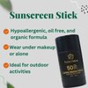 Ivoryloom Sunscreen Stick SPF 50 | Broad Spectrum UVA/UVB Protection | Zinc Oxide | Camellia, Wormwood, Beeswax, Vitamins A, C & E | Perfect For DRY SKIN | Organic | Water Resistant |1.41 OZ