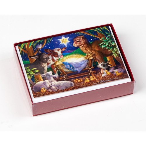 A Child is Born Boxed Christmas Cards - 15 Cards & 16 Foil Lined Envelopes