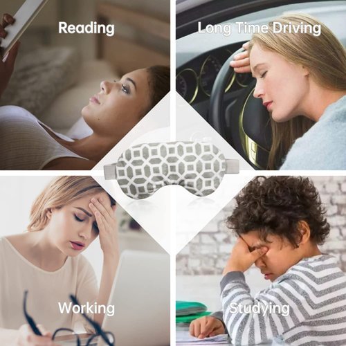 Moist Heat Eye Mask,Ice Pack Eye Mask for Dry Eyes,Puffy Eyes,Swelling,Dark Circle,Headache with Lavender Microwaveable