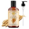 Natural Born Oils Wheat Germ Oil, 8oz, Organic, Cold-Pressed, Unrefined, Vitamin E Powerhouse, Ideal for Moisturizing Skin, Strengthening Hair