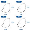 Wacky Rig Hooks Weedless Hooks, 25/50pcs Wacky Worm Fishing Hooks with Weed Guard Wide Gap Bass Hooks Stainless Steel Fishing Hooks Worm Hooks for Soft Stick Worm Baits Bass Fishing