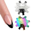 Oval Easy French Smile Line Nail Art Manicure Edge Trimmer Nail Cutter Acrylic Tool with 9 Sizes, HJ-NAT185-FS03