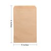 Volanic 100PCS 4X6 Inch Kraft Paper Bags Small Flat Party Favor Bag for Bakery Cookies Sandwich Soap Packing