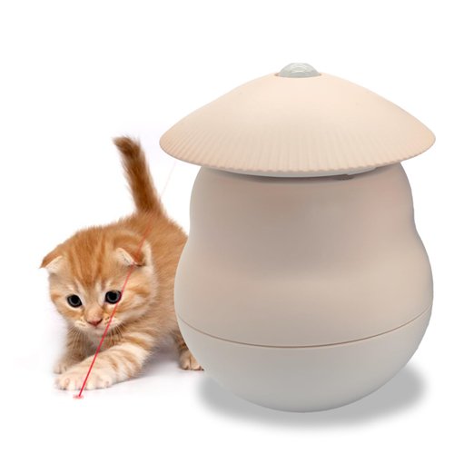 Automatic Laser Cat Toy,Interactive Cat Toy,Random-Trajectory Laser Cat Toy,Rechargeable Laser Cat Toy for Indoor Cats and Kittens, 3 Play Modes for Engaging Fun