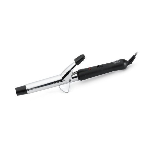 1 Inch Silver Curling Iron, Curls and smooths hair, Safety stand & tip, 430°