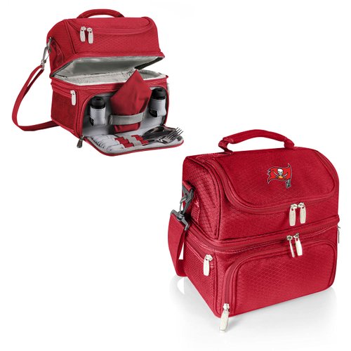 PICNIC TIME Red Tampa Bay Buccaneers Pranzo Lunch Tote