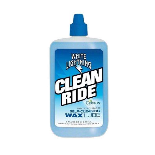 White Lightning Clean Ride The Original Self-Cleaning Wax Bicycle Chain Lubricant 8 oz