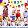 Hegbolke Hockey Party Supplies Serve 20-81Pcs Plates Napkins Tablecloth Forks Set for Kid's Hockey Fans Birthday Gameday Hockey Theme Party Decorations
