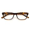 Incredible Bargains The Williamsburg BIFOCAL Unisex Retro Square Reading Glasses + 1.75 Yellow Tortoise