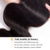 QTHAIR 14A Grade Brazilian Body Wave Human Hair Bundles (22",100g,Natural Black)100% Unprocessed Virgin Body Wave Human Hair Weave Brazilian Body Wave Virgin Hair Extensions