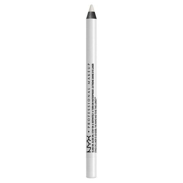 NYX PROFESSIONAL MAKEUP Slide On Pencil, Waterproof Eyeliner Pencil - Pure White