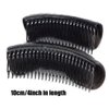 3Pcs Hair Volume Bump Inserts with Invisible False Hair Clips and Fluffy Pads - DIY Hairstyle Styling Tool Set for Women in Dark Brown