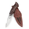 BIGCAT ROAR Handmade Damascus Tracker Knife - Full Tang Fixed Blade Hunting Knife with Sheath and Walnut Wood Handle - 10″ EDC Outdoor Knife - Black Jaguar
