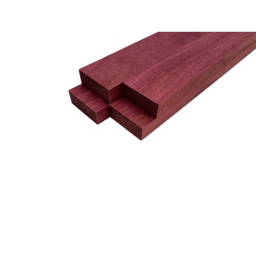 Purpleheart Lumber Board - 3/4" x 2" (4 Pcs) (3/4" x 2" x 24")