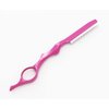 ROCOCO Professional 5.5 inch Pink Salon Hair Cutting Scissors and Hair Thinning Shears with Razor for Female Hairdresser(Pink)