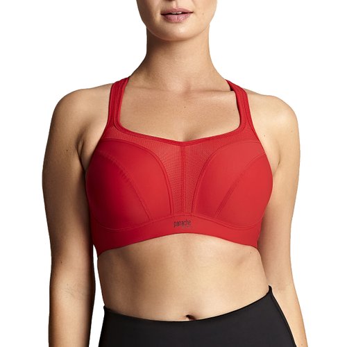 Panache Women's High Impact Underwire Sports Bra, Fiery Red, 34B