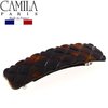 Camila Paris CP2631 French Hair Barrette Clip for Girls, Tortoise Shell, Rubberized Metal Closure Strong Hold Grip Hair Clips for Women, No Slip Durable Styling Girls Hair Accessories, Made in France