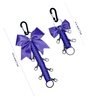 Cheer Bow Holder, 2 Pack Cheer Bow Keychains, Cheer Stuff Cheerleading Accessories, Paracord for Girls, Cheer Bow Holder for Backpack - Purple Bow
