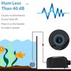 Uniclife Aquarium Air Pump Adjustable Quiet Oxygen Aerator Pump with Air Stone Airline Tubing Check Valve and Connector Accessories for Small Fish Tanks Ponds