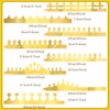 Paper Princess Prince Crowns for Kids Birthday Party Hats Gold for Boys Girls DIY Crown Supplies (Delicate Style,63 Pieces)