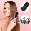 Portable Hair Straightener Brush, 30s Fast Heating Mini Hair Straightener for Travel, 9 Temp Setting Cordless Hair Straightener Brush, Ionic Hair Straightener Comb for Women Girls
