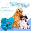 Yeti Puff and Play Dog Toy - Dog Chew Holder - Fun Stimulating Chew Toy for Teething, Behavior Training for Light to Moderate Chewers - Interactive Nuggets Treats Dispenser Puzzle - Yeti Blue