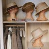 CHADWICK Rattan Mannequin Head Stand, Hat & Wig Display Holder, Handmade Wicker Showcase, Rustic Cap Rack, Stable Base, Unique Vine Woven Design, for Home, Hair Salon, Lightweight & Durable